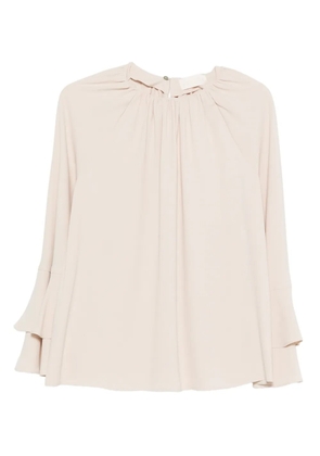 I BLUES Marin ruffled shirt - Neutrals