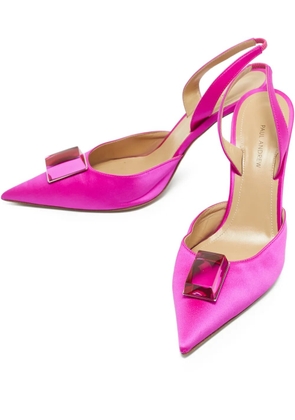 Paul Andrew Rhea crystal-embellished pumps - Pink