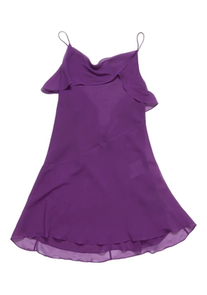 Acne Studios ruffled bow dress - Purple