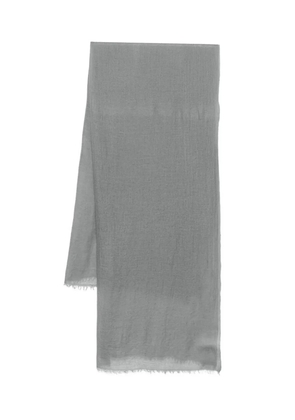 GAYNOR BONGARD frayed cashmere scarf - Grey