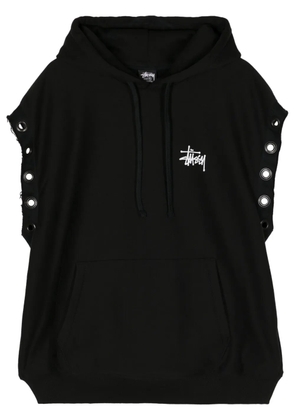 Junya Watanabe MAN x Stussy logo-print sleeveless hoodie - Black