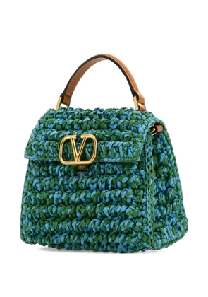 Valentino Garavani raffia VLogo mini bag - Green