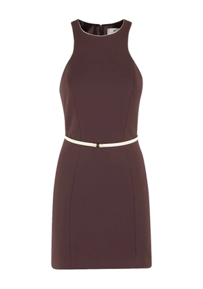 Elisabetta Franchi belted minidress - Brown