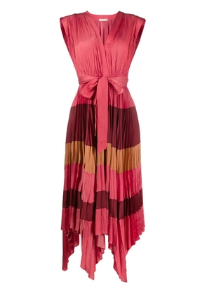 Ulla Johnson pleated stripe dress - Pink