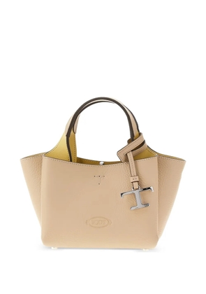 Tod's mini leather tote bag - Neutrals