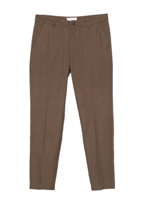 Les Deux checked houndstooth trousers - Brown