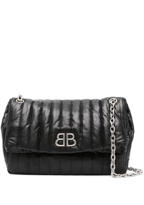 Balenciaga medium Monaco chain-strap quilted shoulder bag - Black