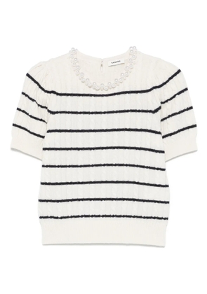 SANDRO striped T-shirt - Neutrals
