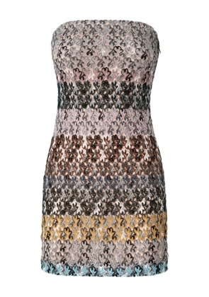 Missoni strapless embellished mini cocktail dress - Brown