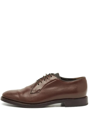 Brunello Cucinelli monili-detail leather derby shoes - Brown