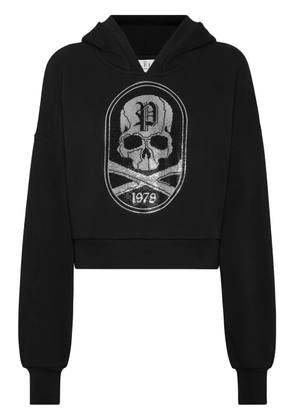 Philipp Plein Skull&Bones hoodie - Black