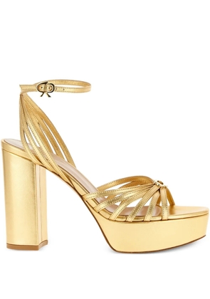 Gianvito Rossi Rita platform sandals - Gold