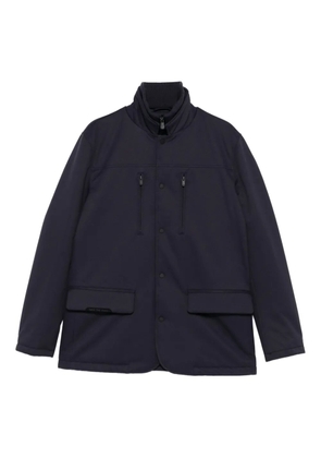 Save The Duck stand-collar multi-pocket coat - Blue