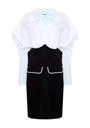 Jovonna puff-sleeve dress - White