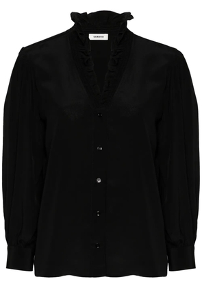 SANDRO silk shirt - Black