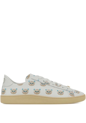 Valentino Garavani Royco printed leather sneakers - White