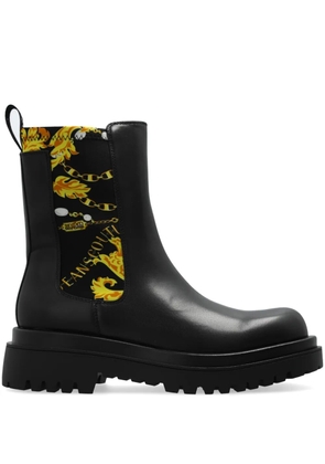 Versace Jeans Couture Chain Couture-print boots - Black
