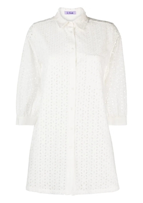 MC2 Saint Barth Helena broderie anglaise shirt - White