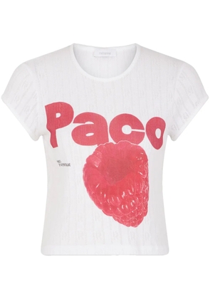 Rabanne printed T-shirt - White