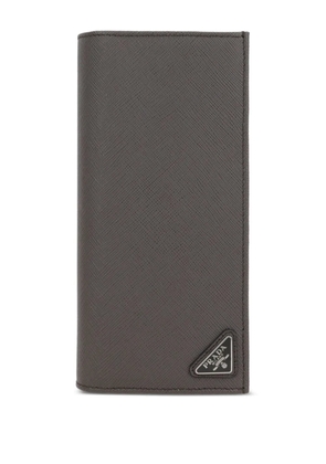 Prada saffiano-leather card holder - Grey