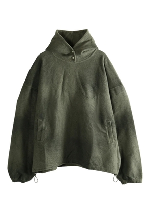 THUG CLUB textured hoodie - Green