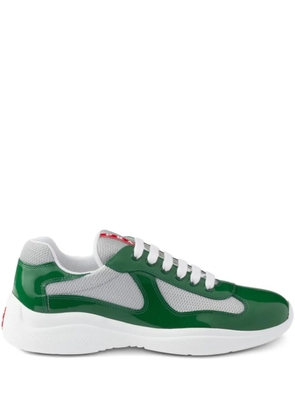 Prada America's Cup shiny trainers - Green