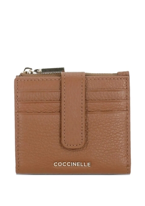 Coccinelle zip-fastening tab wallet - Brown