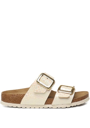 Birkenstock Sydney snakeskin buckle sandals - Neutrals