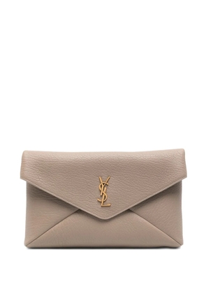 Saint Laurent large Cassandre clutch - Grey