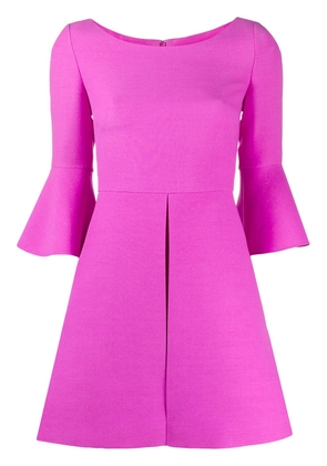 Valentino Garavani flared sleeves mini dress - Purple