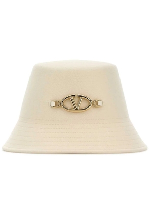 Valentino Garavani Vlogo-appliqué bucket hat - Neutrals