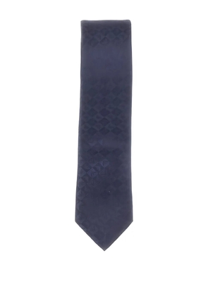 Emporio Armani geometric-patterned tie - Blue