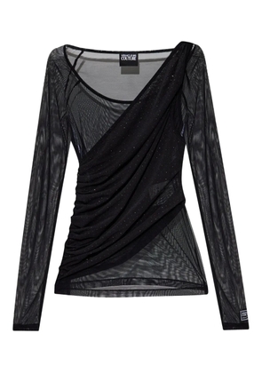 Versace Jeans Couture draped top - Black