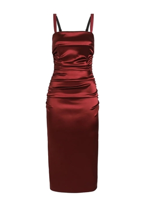 Dolce & Gabbana satin midi dress - Red