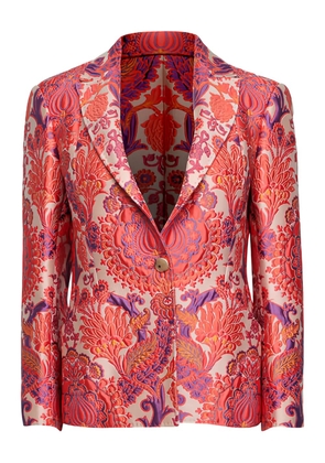 ETRO floral-jacquard blazer - Pink