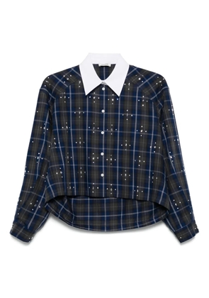 SANDRO checked shirt - Blue