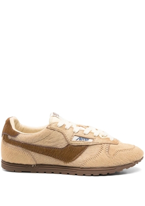 Autry suede leather trainers - Neutrals