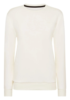 Plein Sport logo-embroidered sweatshirt - White