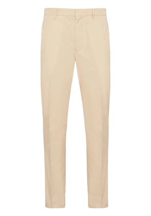 Prada cotton tailored trousers - Neutrals