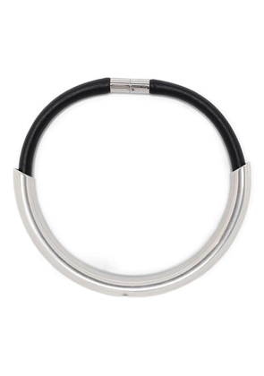 ISABEL MARANT cord-leather necklace - Silver