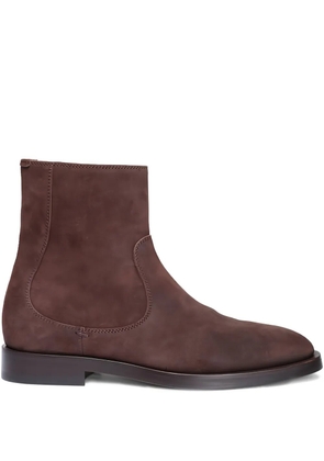 Brunello Cucinelli suede-leather ankle boots - Brown