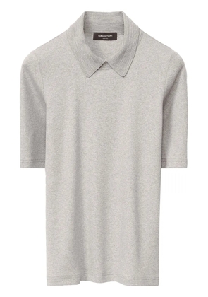 Fabiana Filippi mélange-effect polo top - Grey
