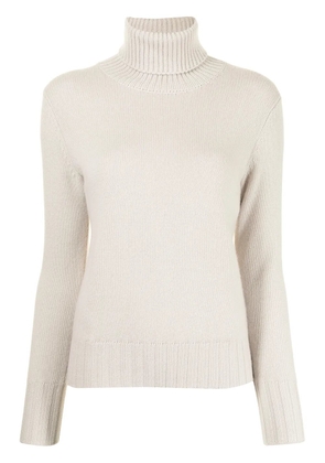 N.Peal chunky roll-neck organic cashmere jumper - Grey