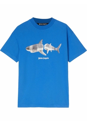Palm Angels shark-print T-shirt - Blue