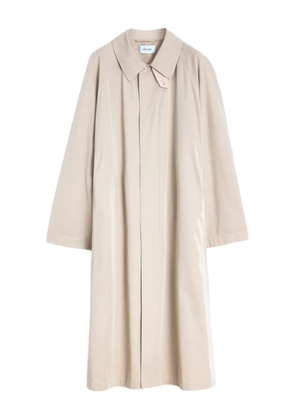 LEMAIRE stand-up collar coat - Neutrals