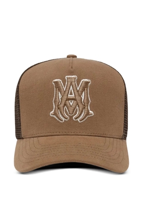AMIRI MA Outline trucker hat - Brown