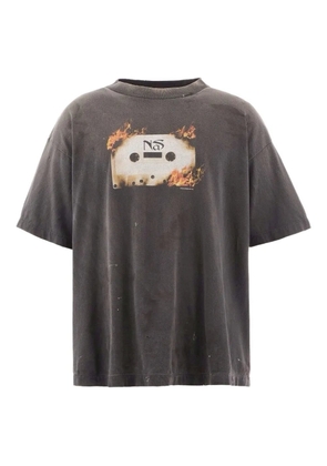 SAINT MXXXXXX graphic-print T-shirt - Black