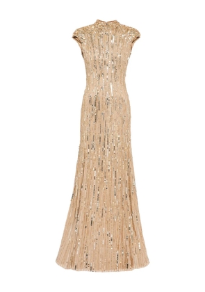 Jenny Packham Ernest sequin-embellished gown - Gold