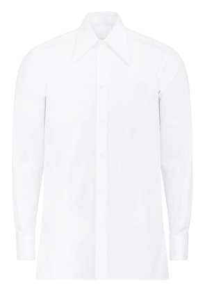 Maison Margiela pointed-collar cotton shirt - White