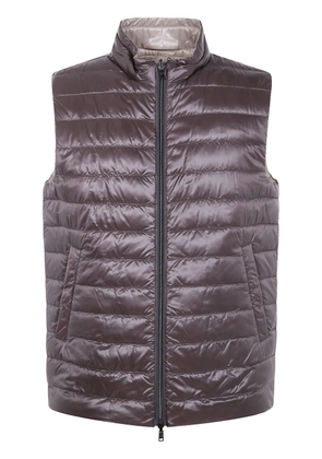 Herno zip-up gilet - Grey